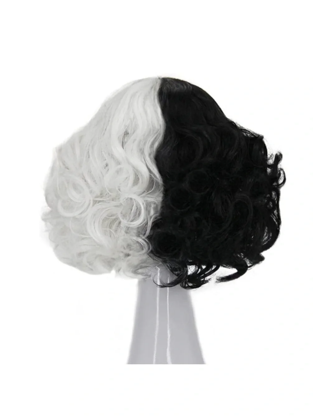 Cruella Deville Wig and Mask Costume